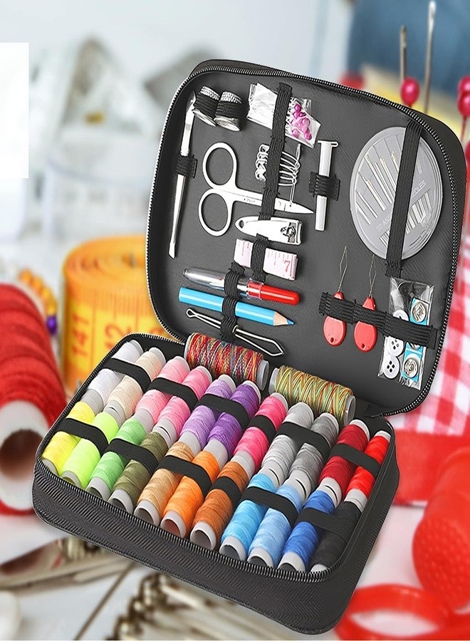 NFI essentials 84 Pcs Sewing Kit Stiching Set Tailor Thread Box Travel DIY Accessories Needles, Thread, Sewing Tools, Sui Dhaga All in One Combo Tailoring Materials - Image 5